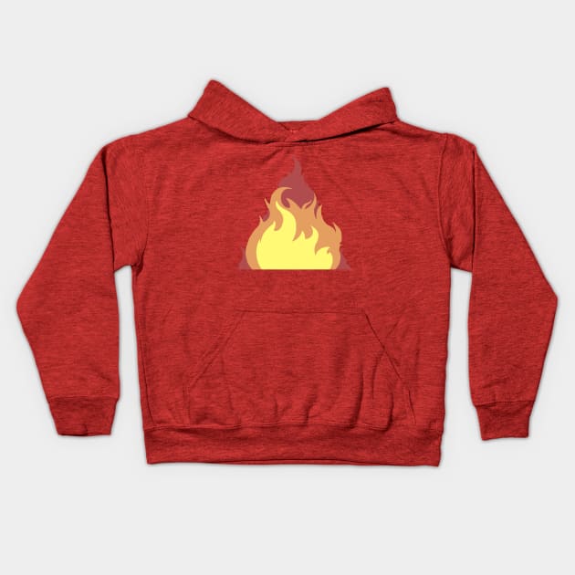 Alchemy Symbol - Fire Kids Hoodie by Twiranux